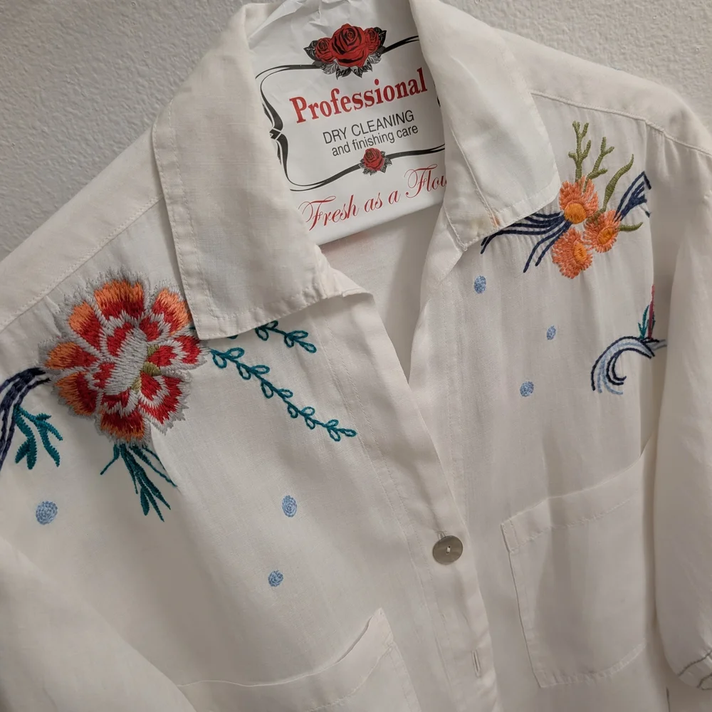 Beautiful Johnny Was Blouse with Embroidery Size XS. Just Dry Cleaned - Picture 8 of 10
